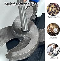 Vista 7 de Juego de perforadores de alfiler, 22 herramientas de reparación de extracción, incluyendo bloque universal, punzones de latón y martillo