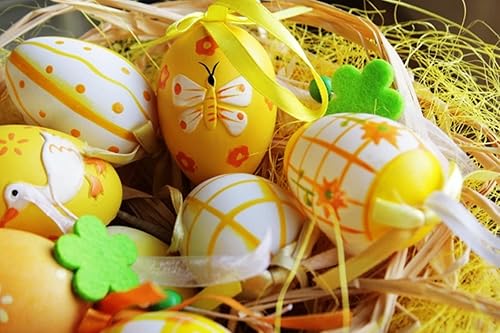 Miniatura 3 de FFchuanhe Paquete de 32 huevos de espuma de 2.75 pulgadas, huevos de espuma de poliestireno, Pascua, Navidad, decoración de bricolaje.