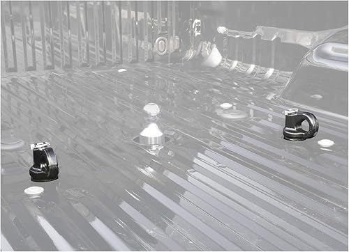 Miniatura 2 de CURT 60691 Anclajes de cadena de seguridad de cuello de cisne con sistema de disco OEM, 30K, se adapta a Select Silverado, Sierra 2500, 3500 HD,