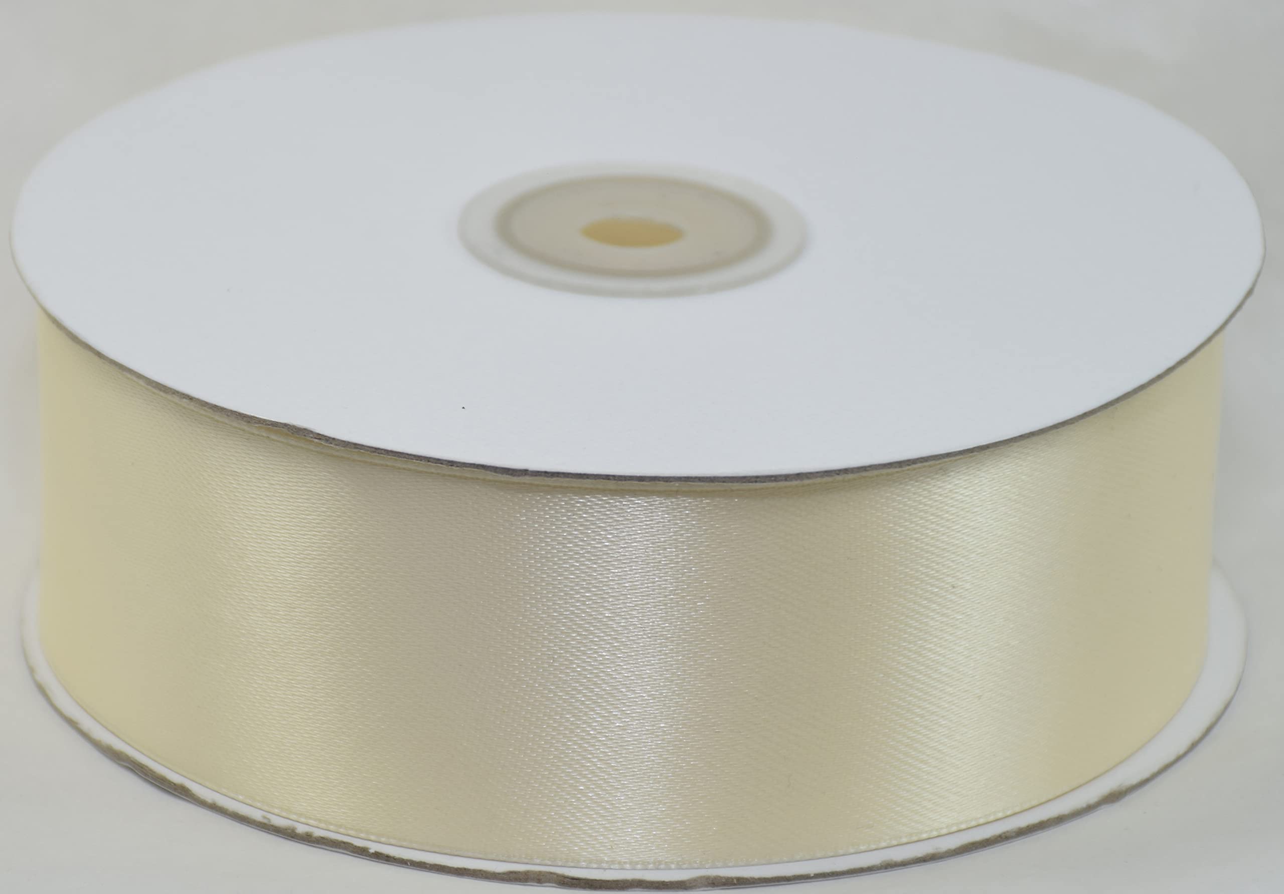 Nastro Di Raso Color Avorio - Larghezza 50 Mm, Lunghezza 5 Metri - GCS Londra, Per Regali E Decorazioni Fai Da Te