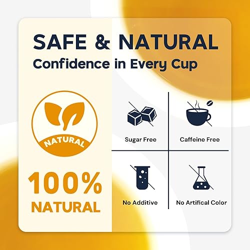 Miniatura 6 de Bolsas de té de cúrcuma, jengibre y canela, sin azúcar, sin cafeína, 120 unidades