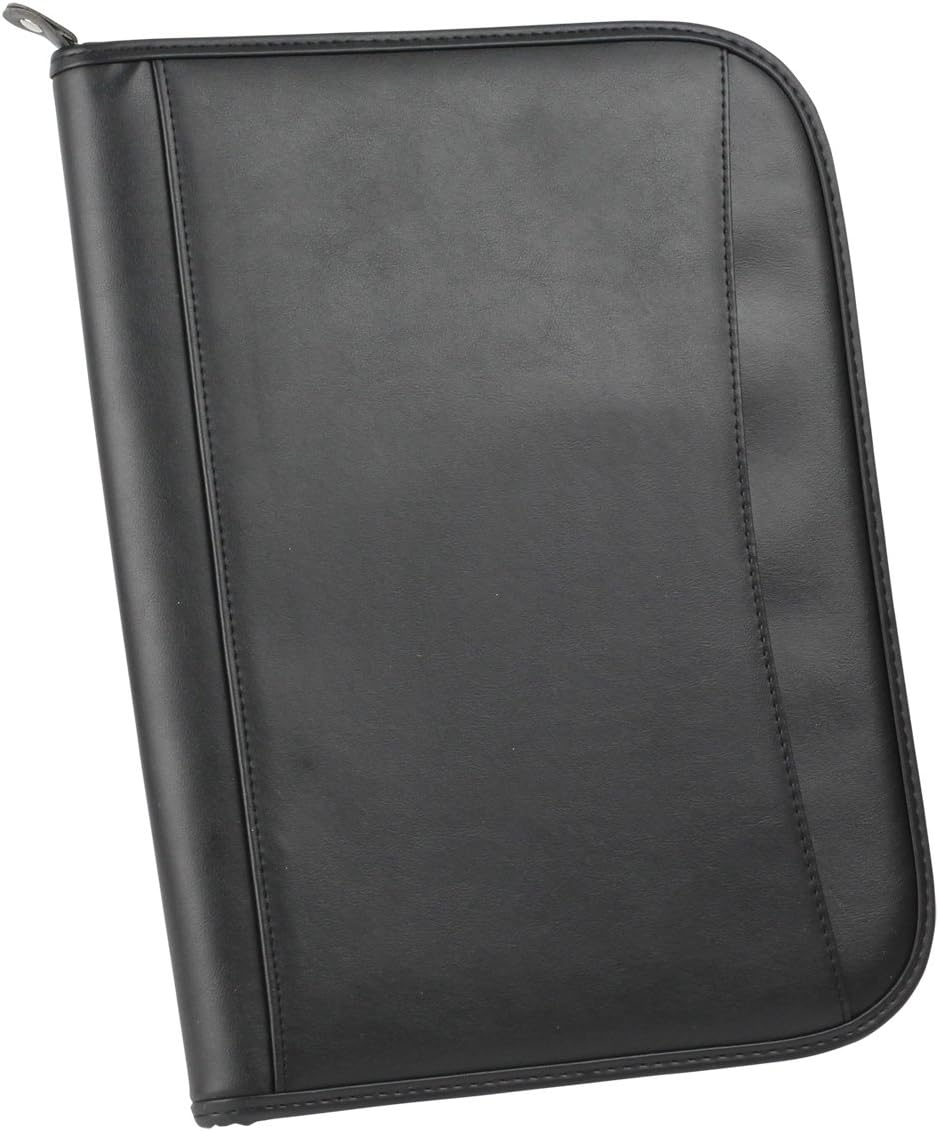 Professional Padfolio Organizer Documents Holder with Calculator Legal Notepad and Pen Holder