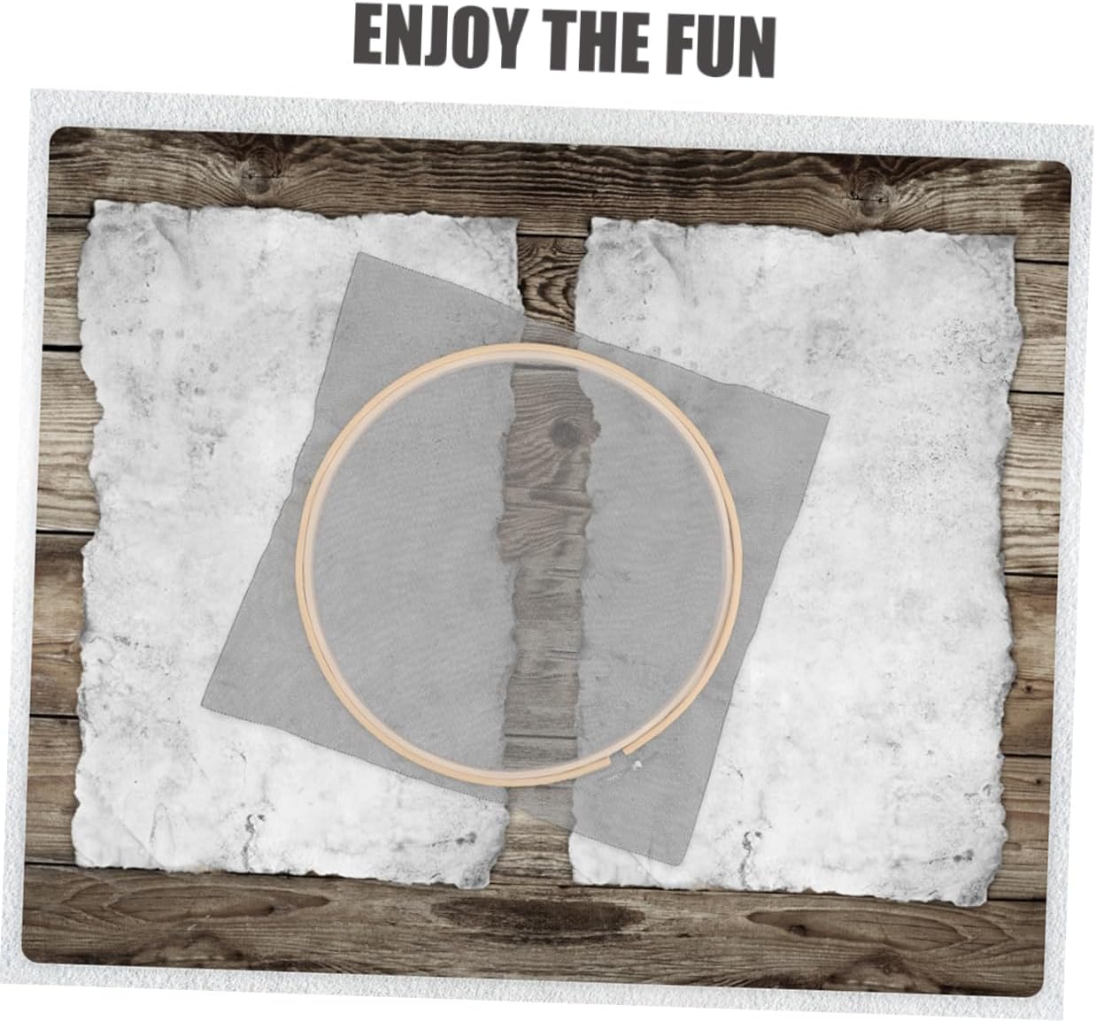 Gadpiparty 2pcs DIY Paper Making Frame Kit Double-Layer Round Screen Wooden Papermaking Mold for Adults Fun Crafting Tool for Cultural Education and Fine Motor Skill Development
