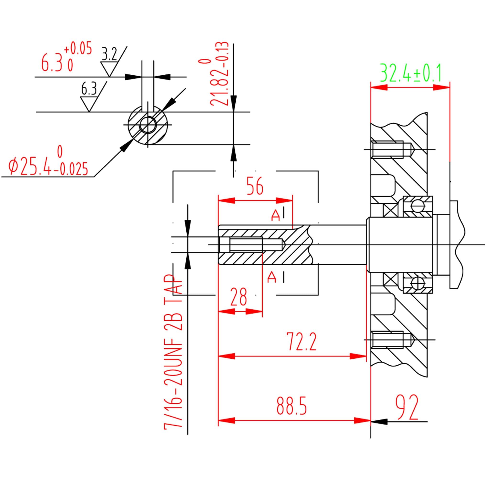 LIFAN 177 Moteur essence 6.6kW (9CV) 4-temps 25.4mm Monocylindre avec Démarreur électrique 12V