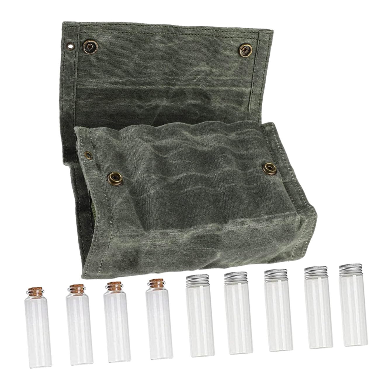 Kit porte-épices de camping 9 pièces en toile pour pique-nique et repas en extérieur