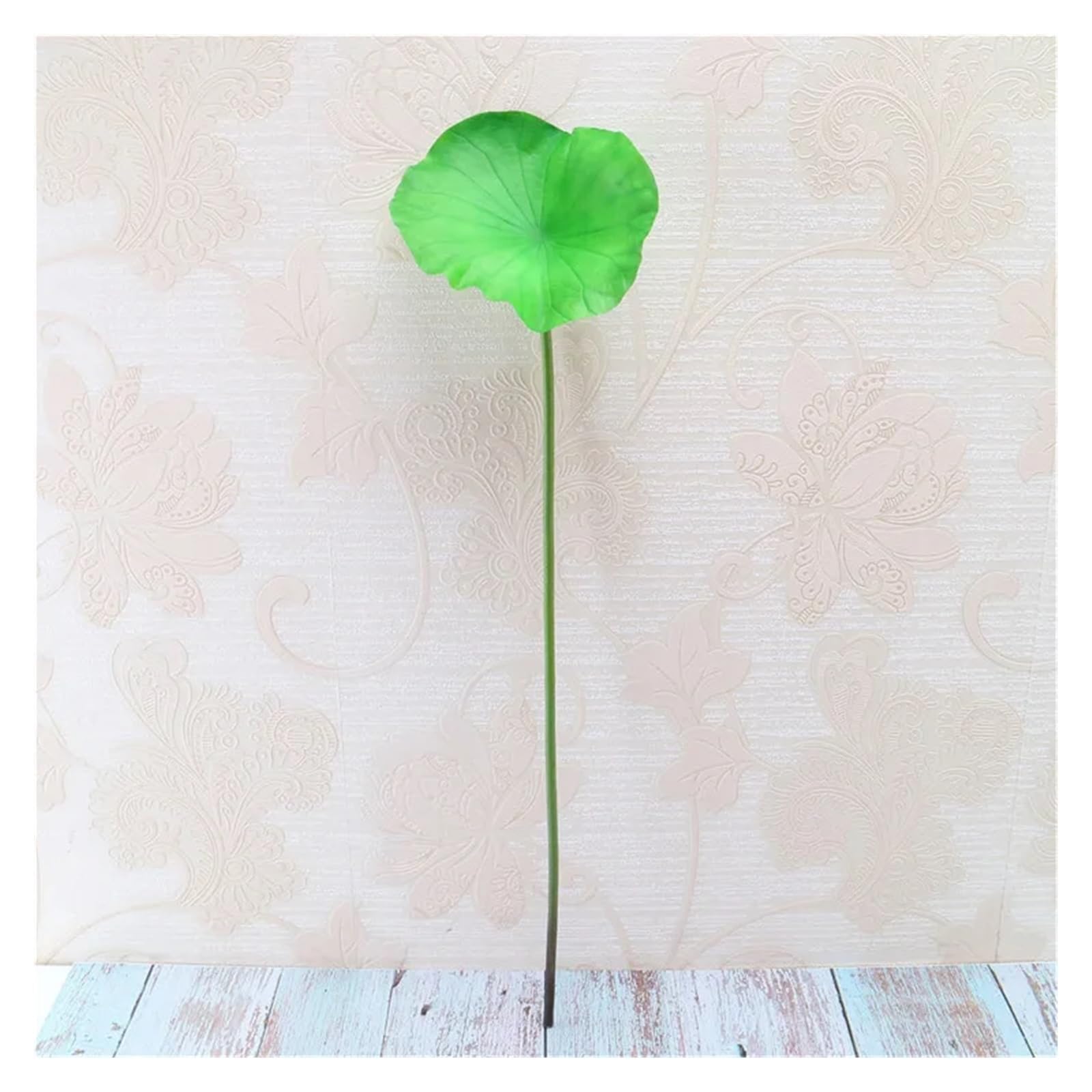 PBWERIGL Artificial Lotus Flower, Artificial Lotus Water Lily Floating Pond Decor(Green)