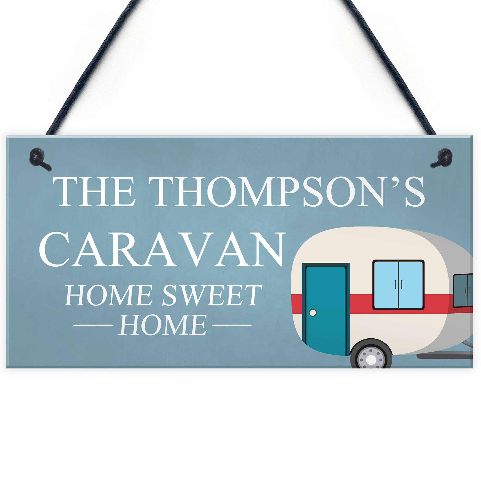Hanging Sign For Caravan Personalised Home Decor Gift Caravan Lover Plaque