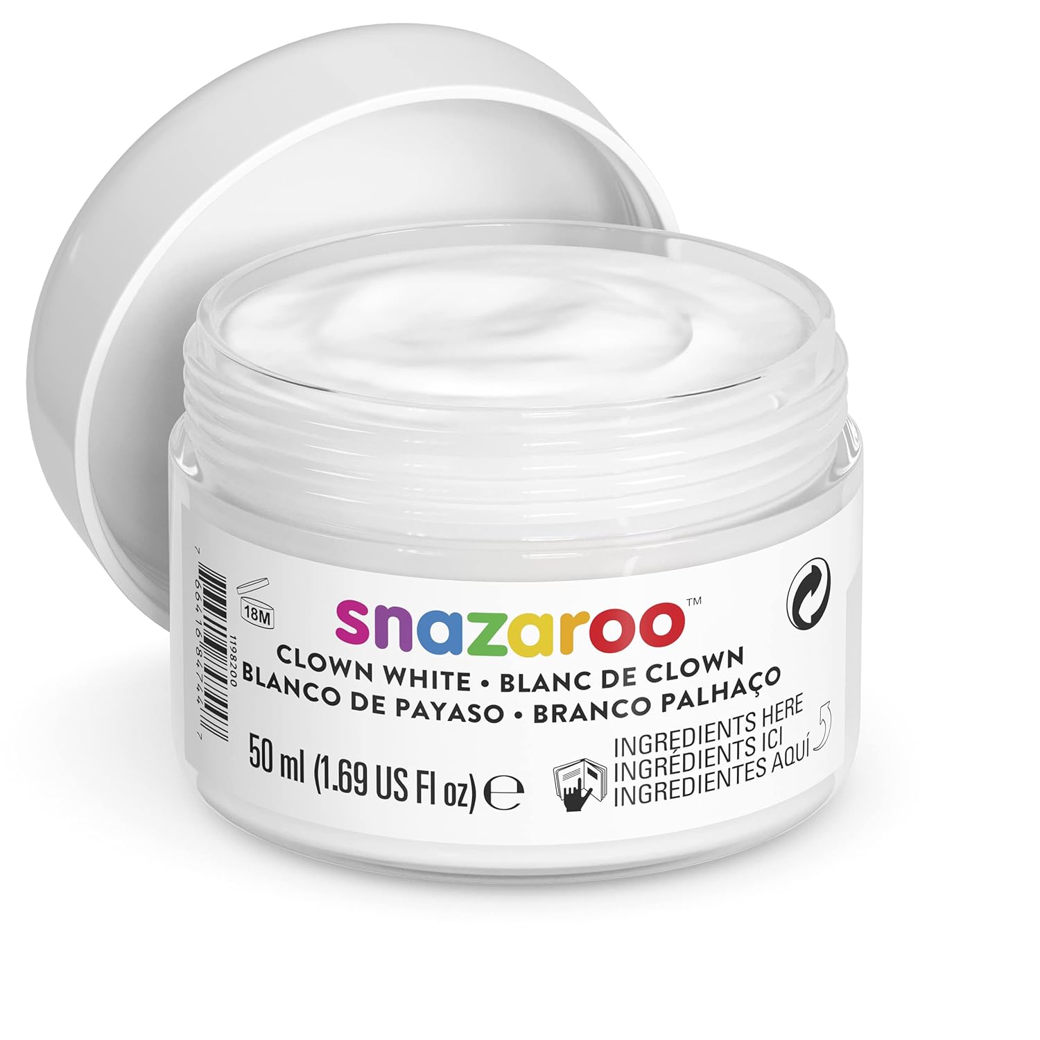 Snazaroo Face and Body Paint, Clown White, 50ml - Image 6