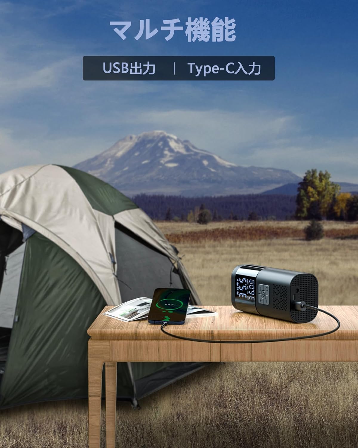 SERVOMASTER SM02 connected to a phone for charging