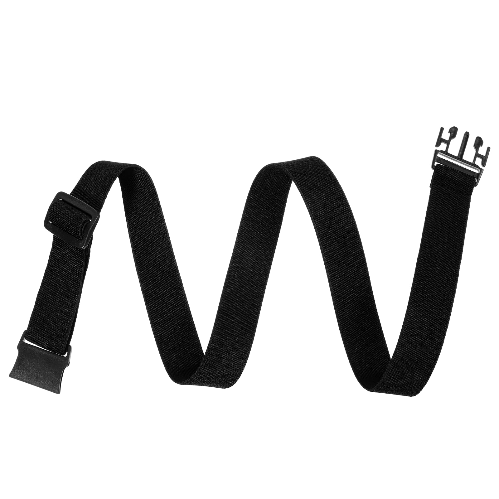 Elastic Nylon Belt for Men Black Nylon Stretch Belts for Men Adjustable Mens Stretch Belt with Plastic Buckle
