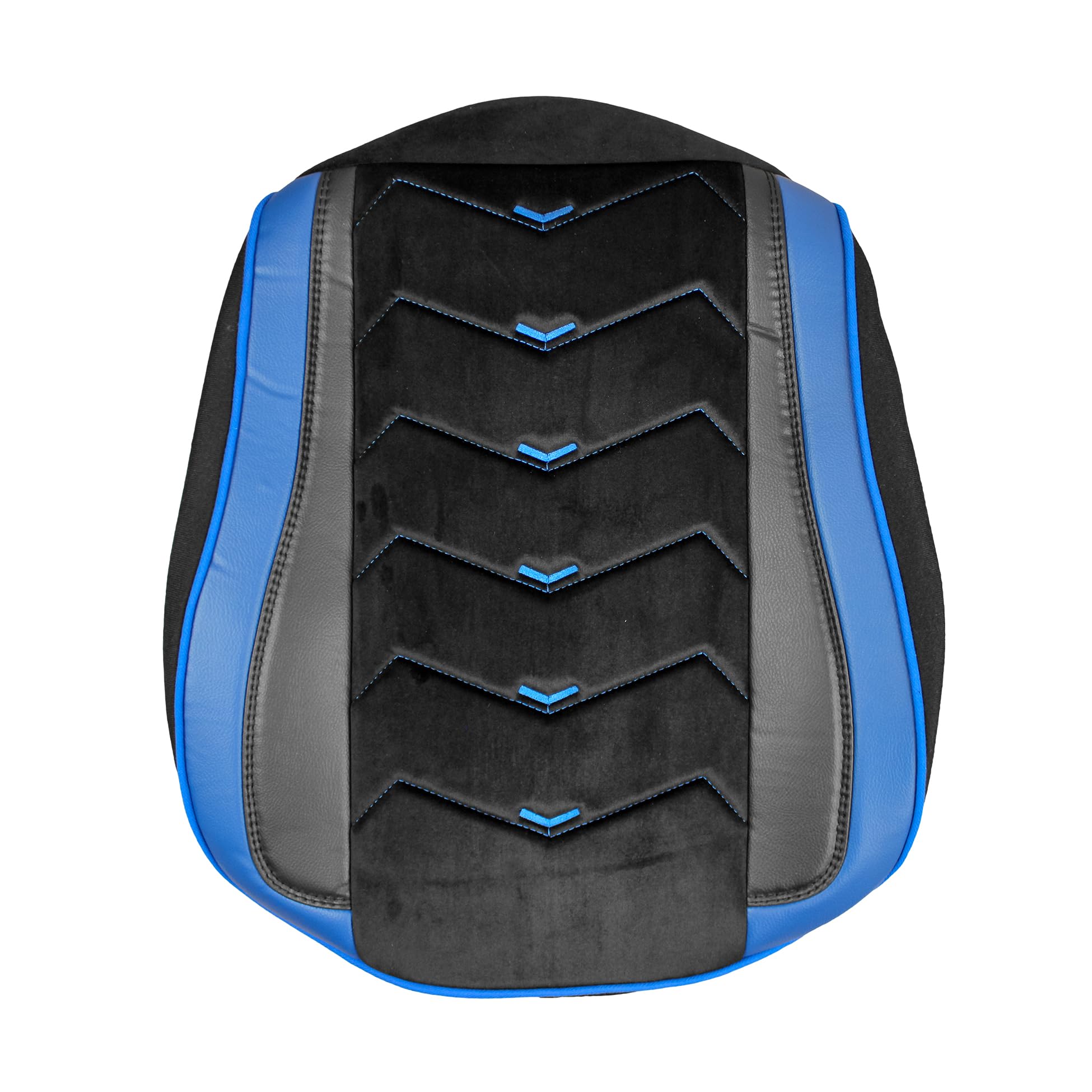 Generisch Fundas de asiento aptas para Mercedes-Benz Actros MP4 Euro 6 2009-2019 Camión 1+1 Piel / Alcantara, color negro con azul