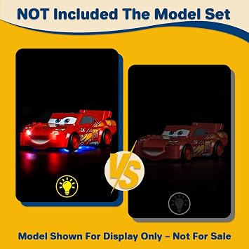 LocoLee Led Light Set Compatible with Lego 77255 Lightning McQueen