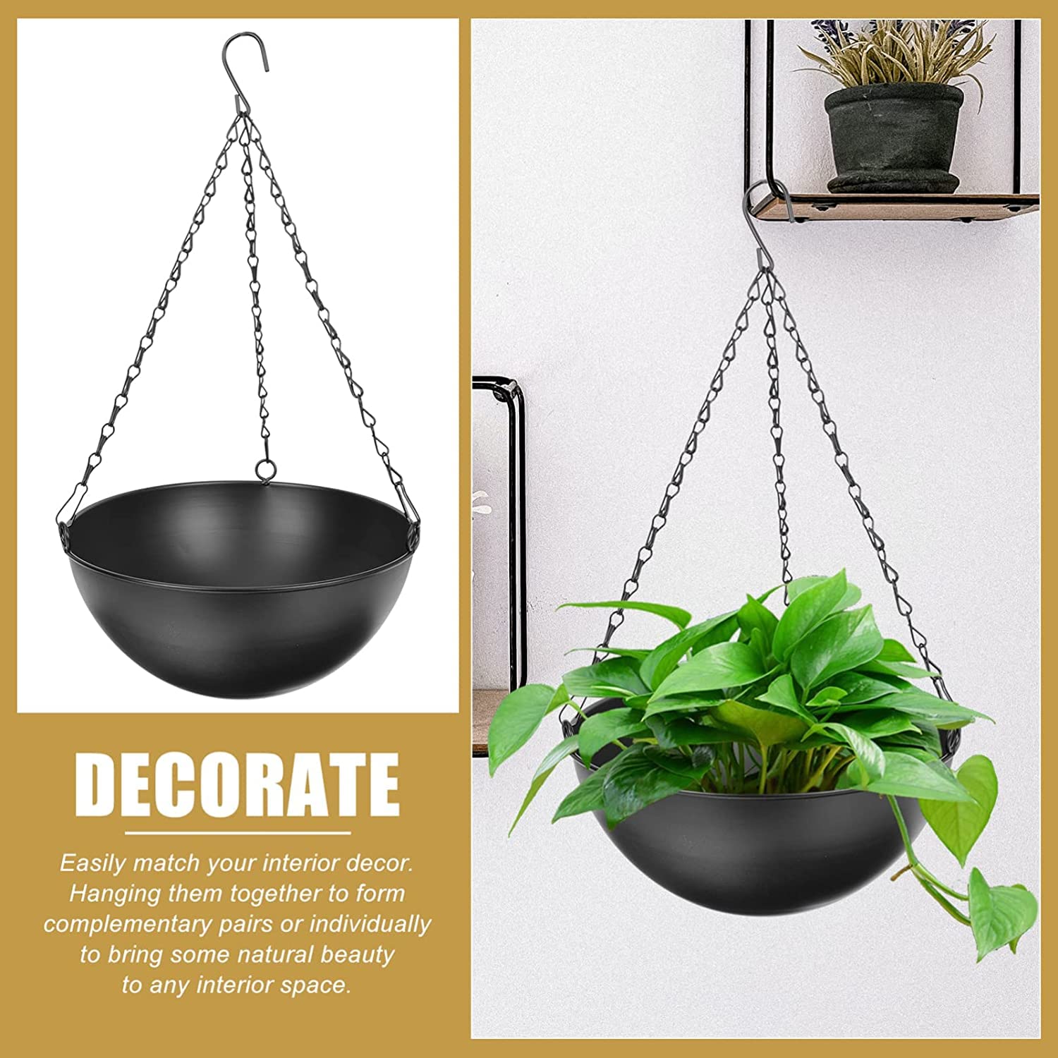 Wisząca donica balkonowa rośliny powietrzne żelazna sztuka wisząca doniczka Chlorophytum doniczka na zewnątrz balkonowy kosz na kwiaty uchwyt Bonsai