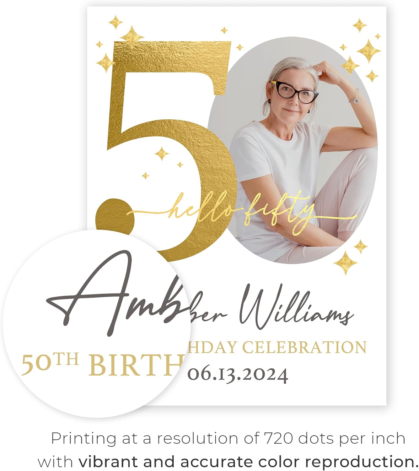 18"x24" Custom Welcome Sign for Party, Personalized Welcome Sign for Birthday Party, Custom Sign in Acrylic, Foam Board, or Coroplast Welcome Signs B (Design E)