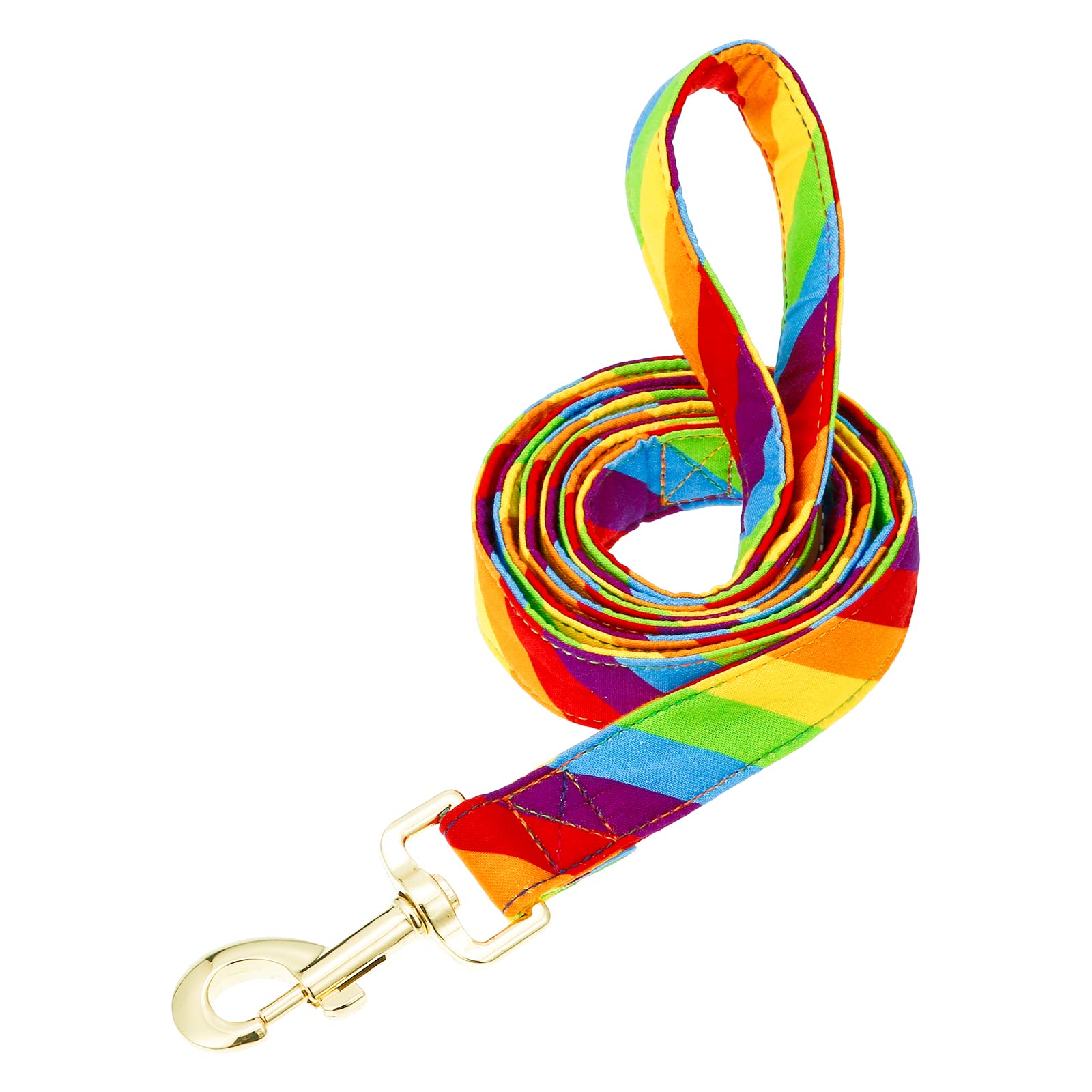 Tunkoo Rainbow Dog Leash LGBT Flag - Stylish, Safe, Comfortable for Small Medium Large Dogs Pets Daily Walking M
