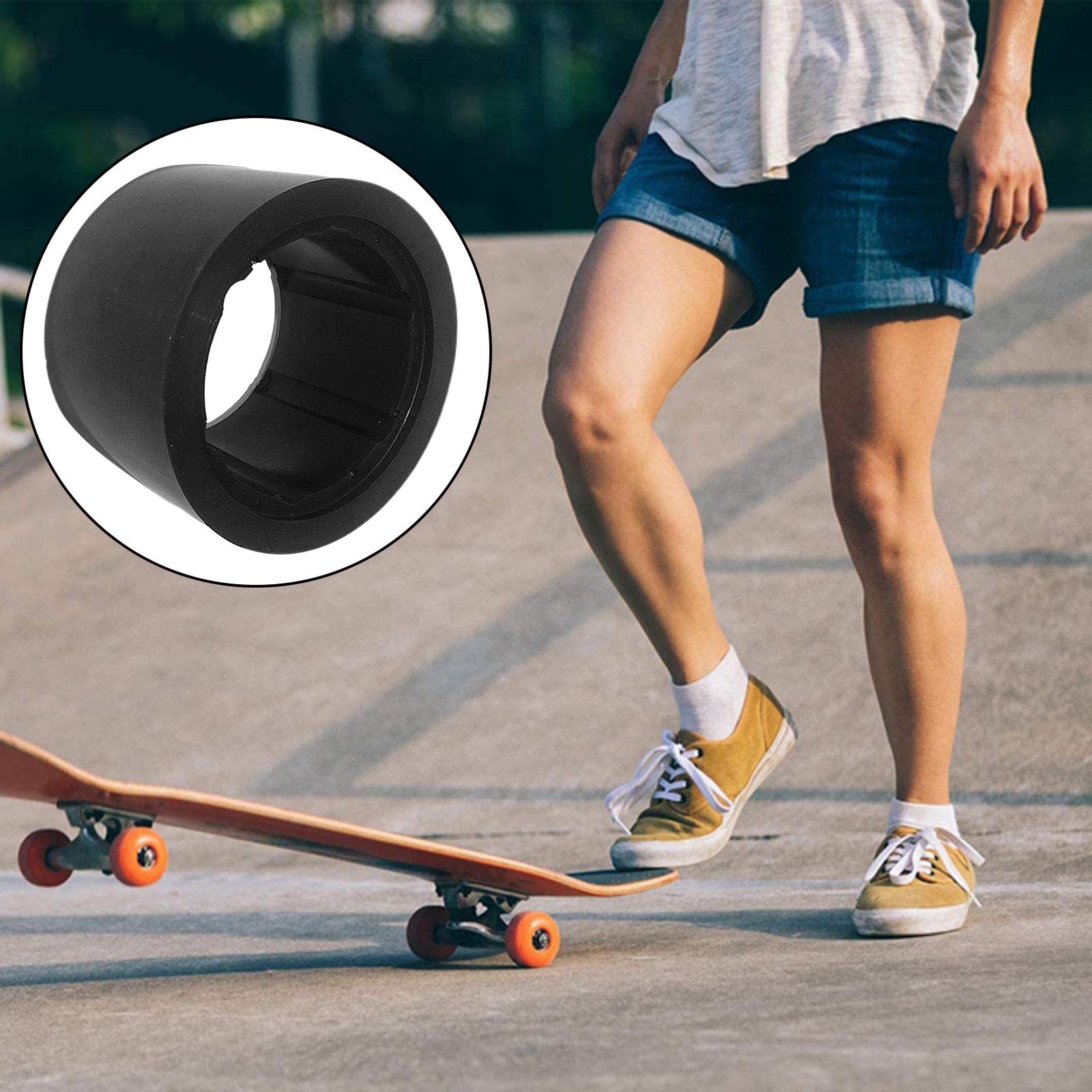 Juego de 3 fundas exteriores de poliuretano para patineta eléctrica, 3 unidades, color negro