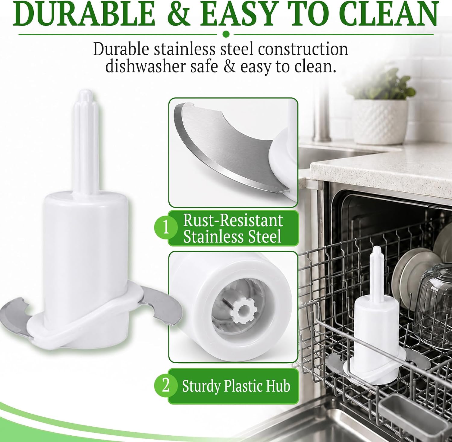 Replacement for Cuisinart CH-4CB Chopping Blade, 4 Cup Food Processor