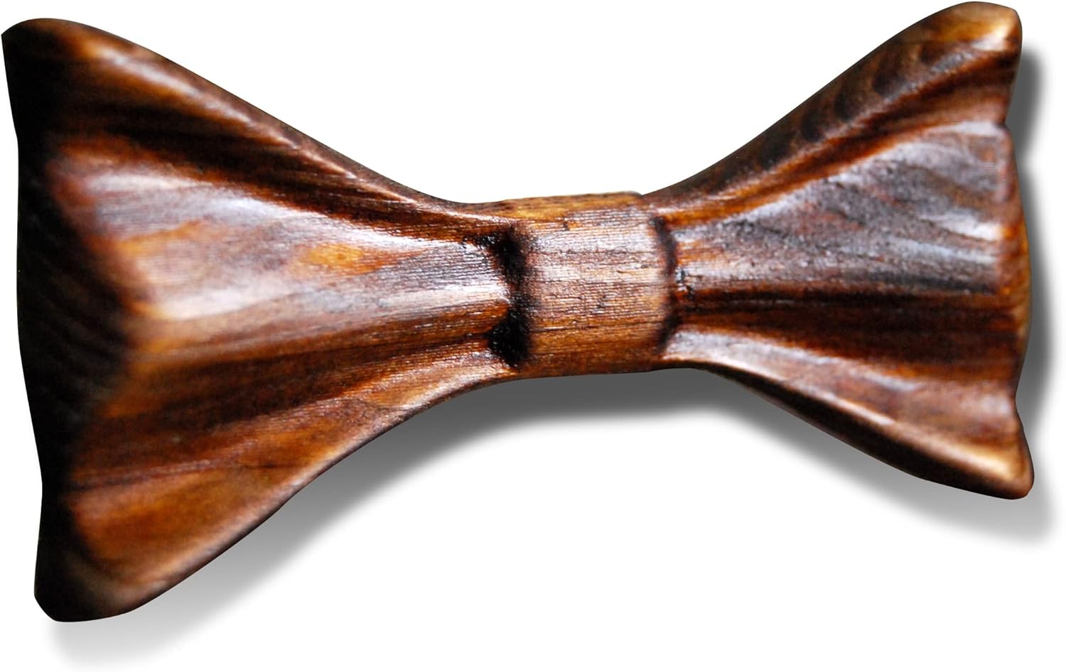 3D Mens Wooden Bow Tie - Unique Wood Bow Tie for Men - Ukrainian Wave Design Wedding Bowtie for Men and Boys in Craft Box