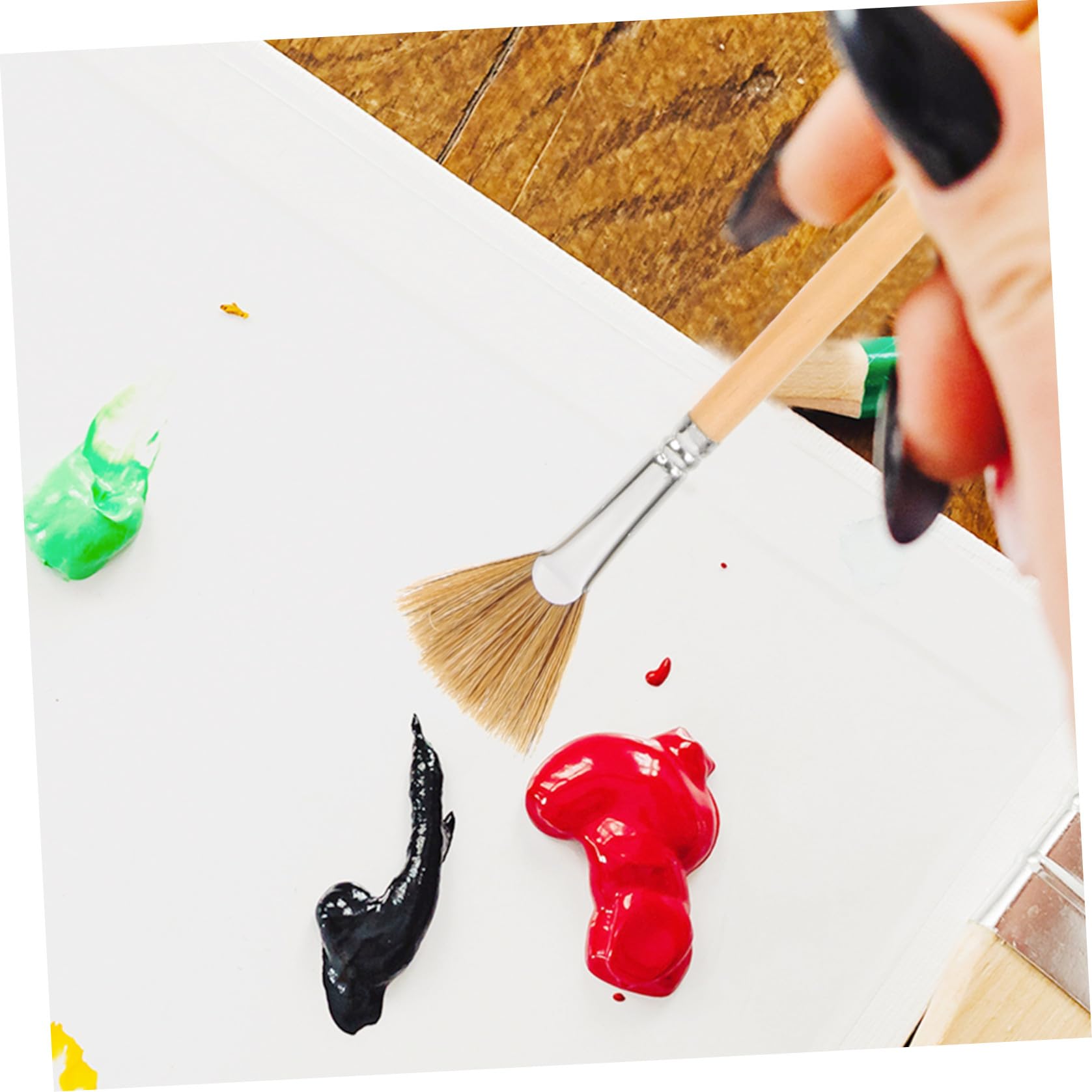 Operitacx 18stücke Teiliges Ergonomischer Pinsel Für Aquarell Und Ölfarben Verschleißfeste Malpinsel Mit Komfortablem Griff Für Stencil-projekte Verschiedenen Oberflächen