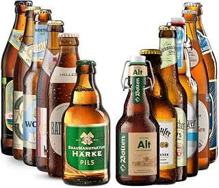 12er Deutschland Bierpaket - Regionale Bierspezialitäten aus ganz Deutschland - Geschenkidee für Bierliebhaber