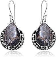 Vista 27 de Veracity Jewelry - Aretes de plata de ley con piedras preciosas para mujeres y niñas, regalo para su cumpleaños, aniversario, esposa, mamá, novia