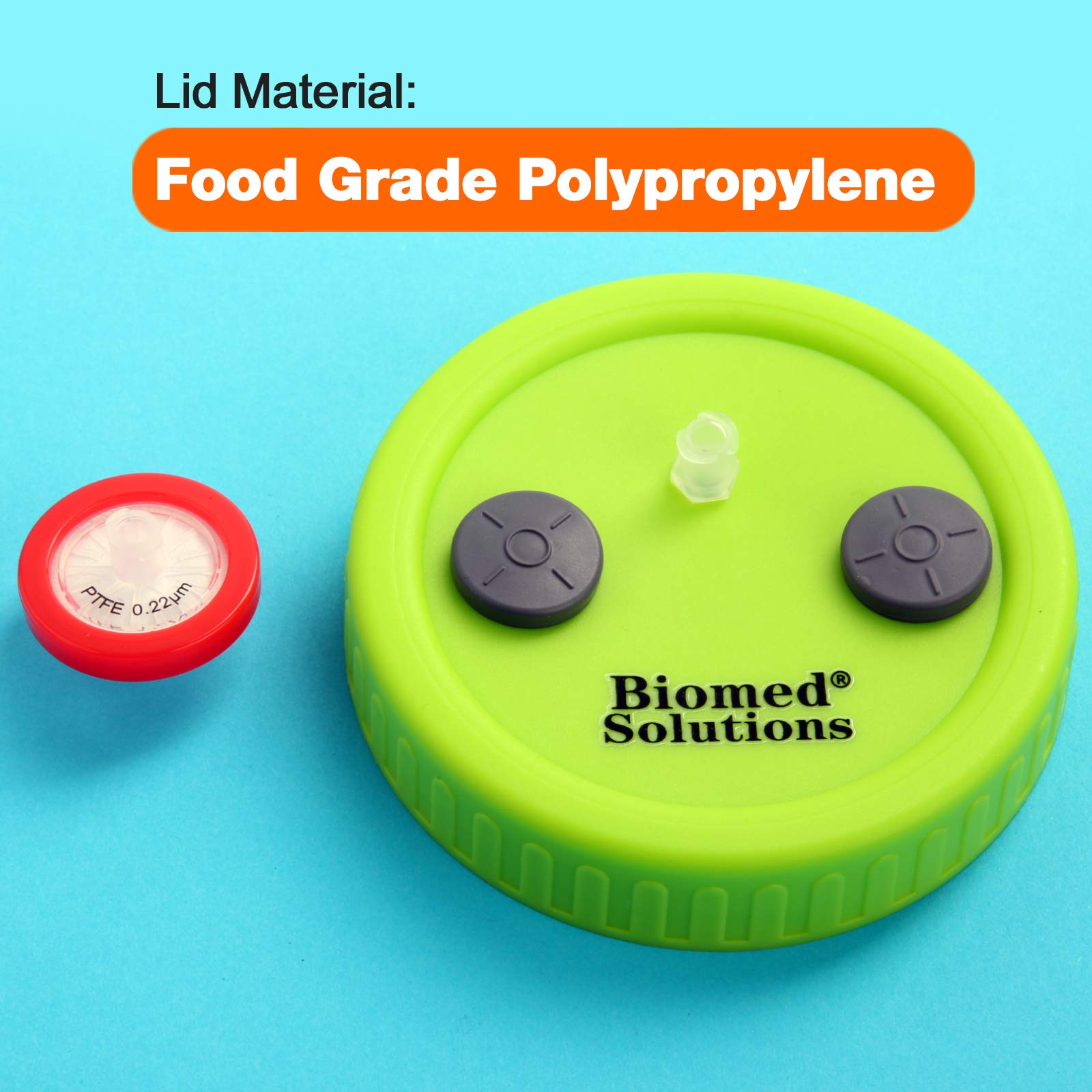 6x Pilzzucht-Deckel Mit Filter - Professionelle Flüssigkeitskultur Für Einmachgläser