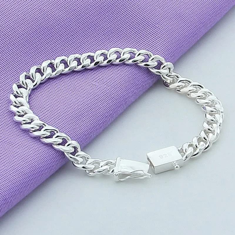Pulsera lateral masculina LMMSHX de 10 mm con hebilla cuadrada resistente 3