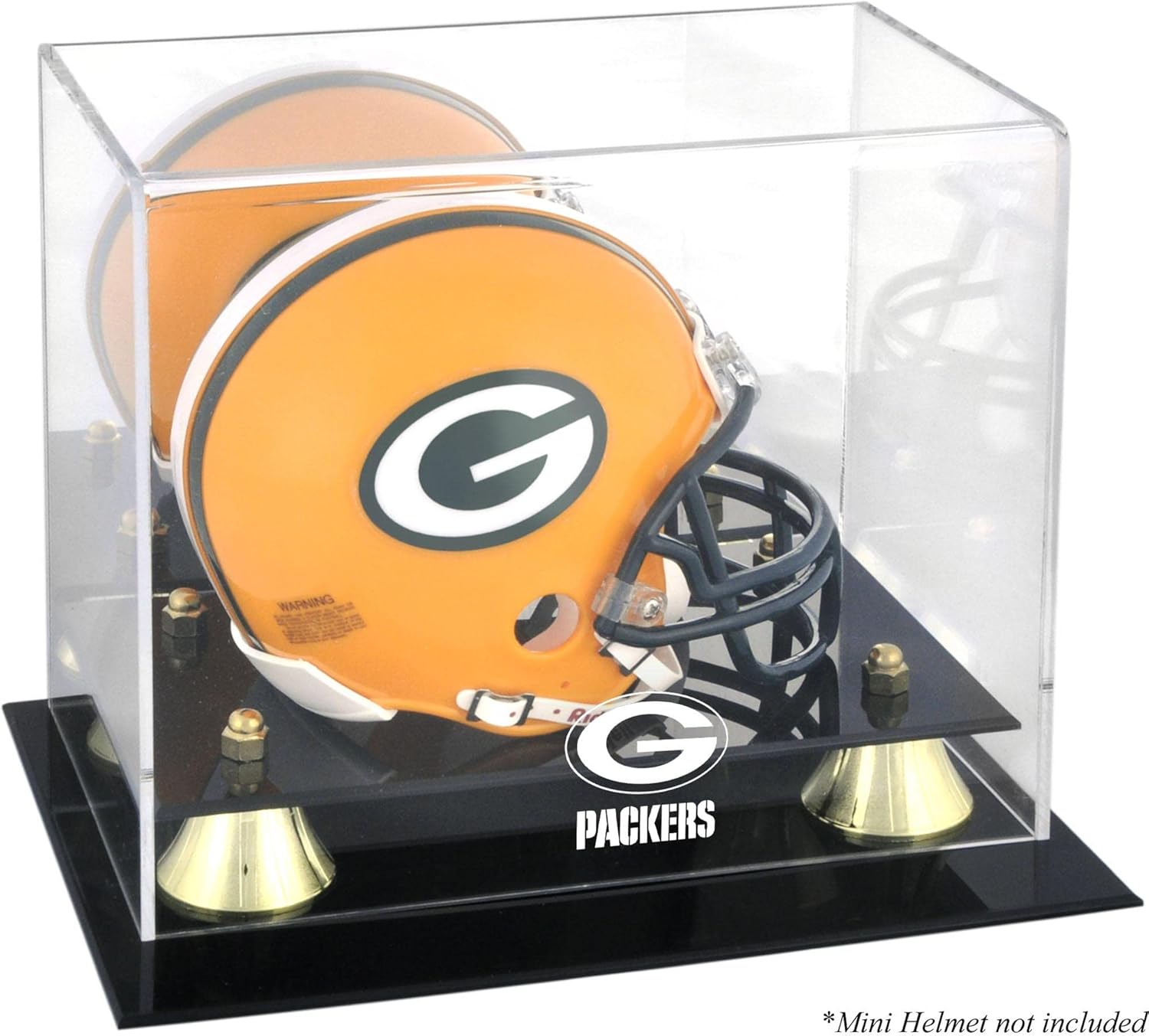 Bay Packers Mini Helmet Display Case - Football Mini Helmet Logo Display Cases ''Case Only''