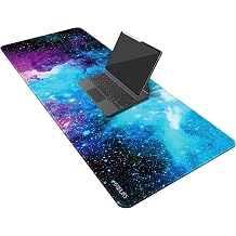 Mydours 40 x 16 XL Gaming Mouse Pad, Large Mouse Pad with Non-Slip Rubber Base & Smooth Lycra Fabric, Desk Mat for PC Gaming, Home Office, Desk Pad for Keyboard & Computer Accessories Universe