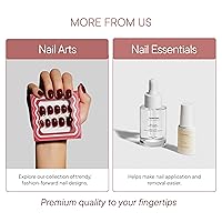 Vista 8 de Uñas postizas a presión - Salon U-ltimate™ Bailarina, Uñas de almendra extra cortas, reutilizables 16 tamaños - Kit de 32 uñas con pegamento