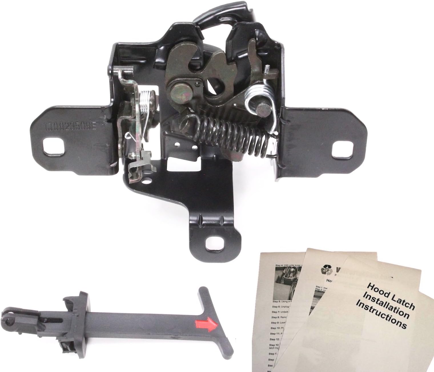 Hood Latch Lock + Pull Handle Compatible With Volkswagen VW Jetta Golf GTI Mk4