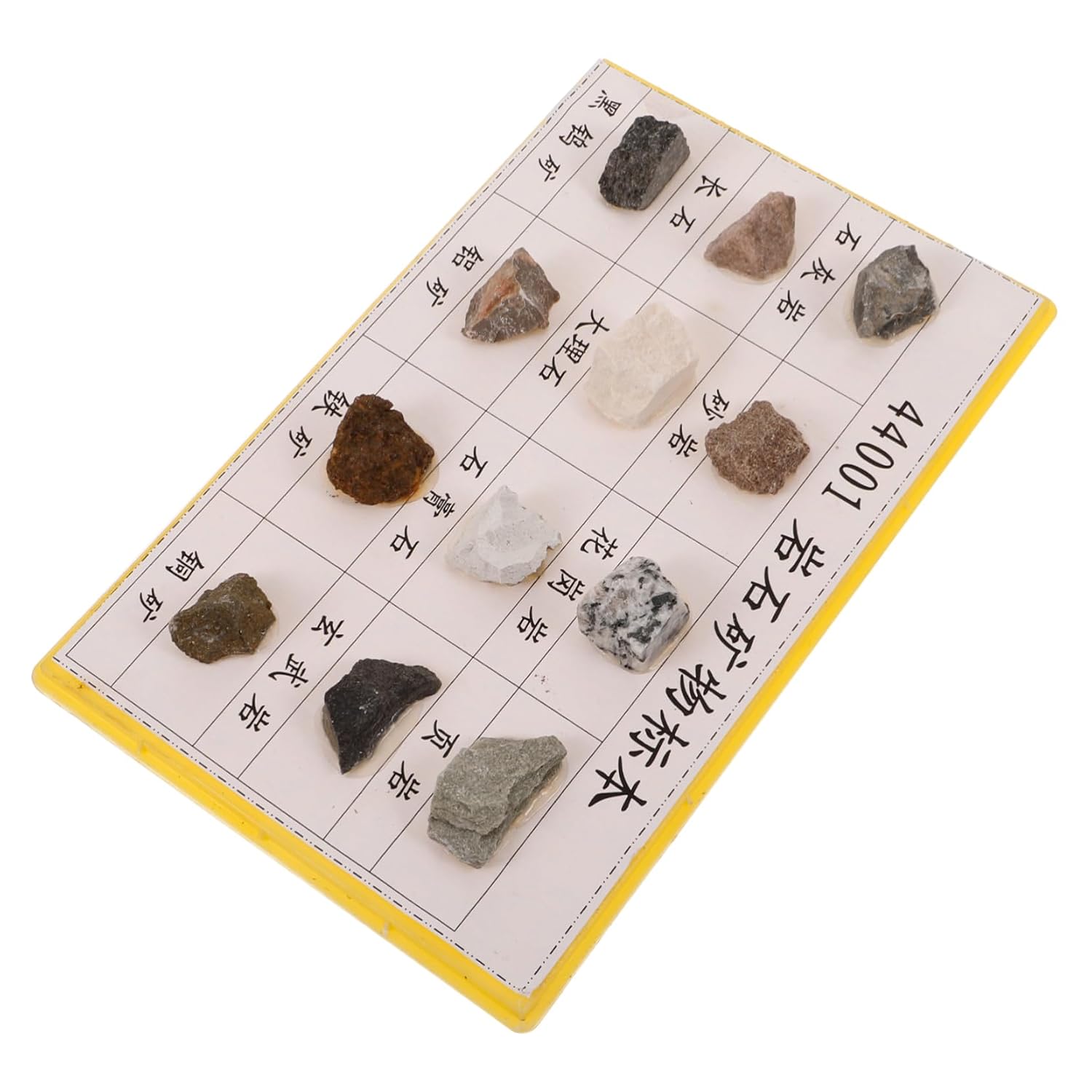 12 Piece Mineral Rock Specimen Set for Geology Classroom Teaching