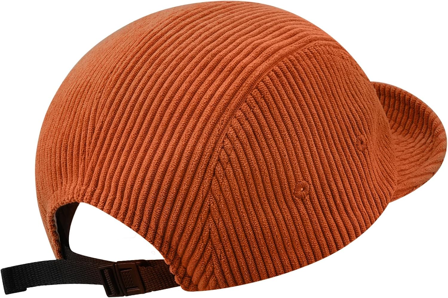 CLAPE Corduroy 5 Panel Baseball Cap Short Brim Trucker Hat Retro Vintage Flat Bill Snapback Dad Hat for Outdoor Activities - Image 9