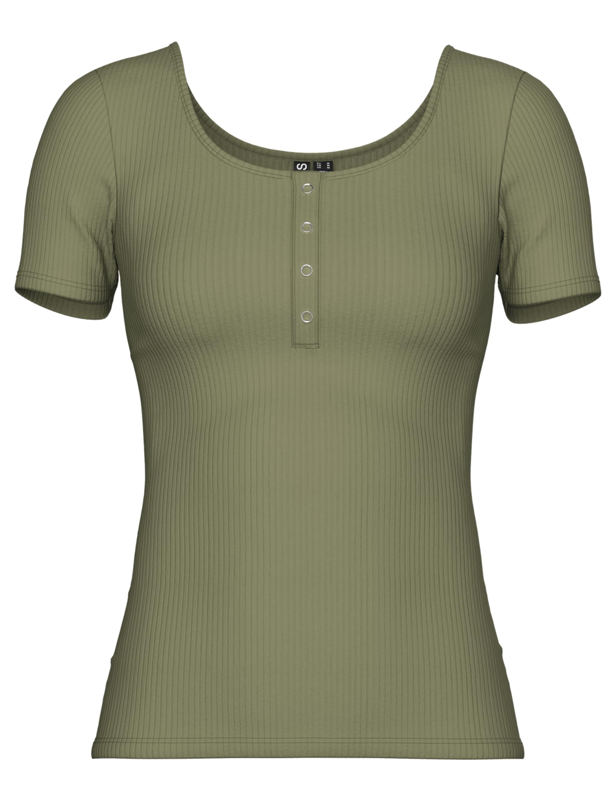 Pieces Women's Pckitte Ss Top Noos Bc T-Shirt, Deep Lichen Green, L