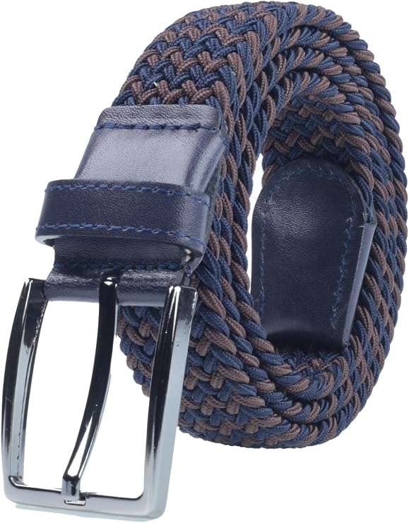 Deribond Men's Belt Woven Braided Elastic