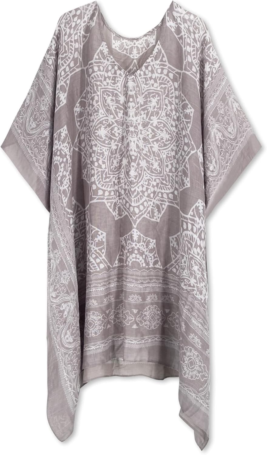 Moss Rose Women's Swimsuit Cover up Beach Kaftan for Bathing Suit with Floral Pattern