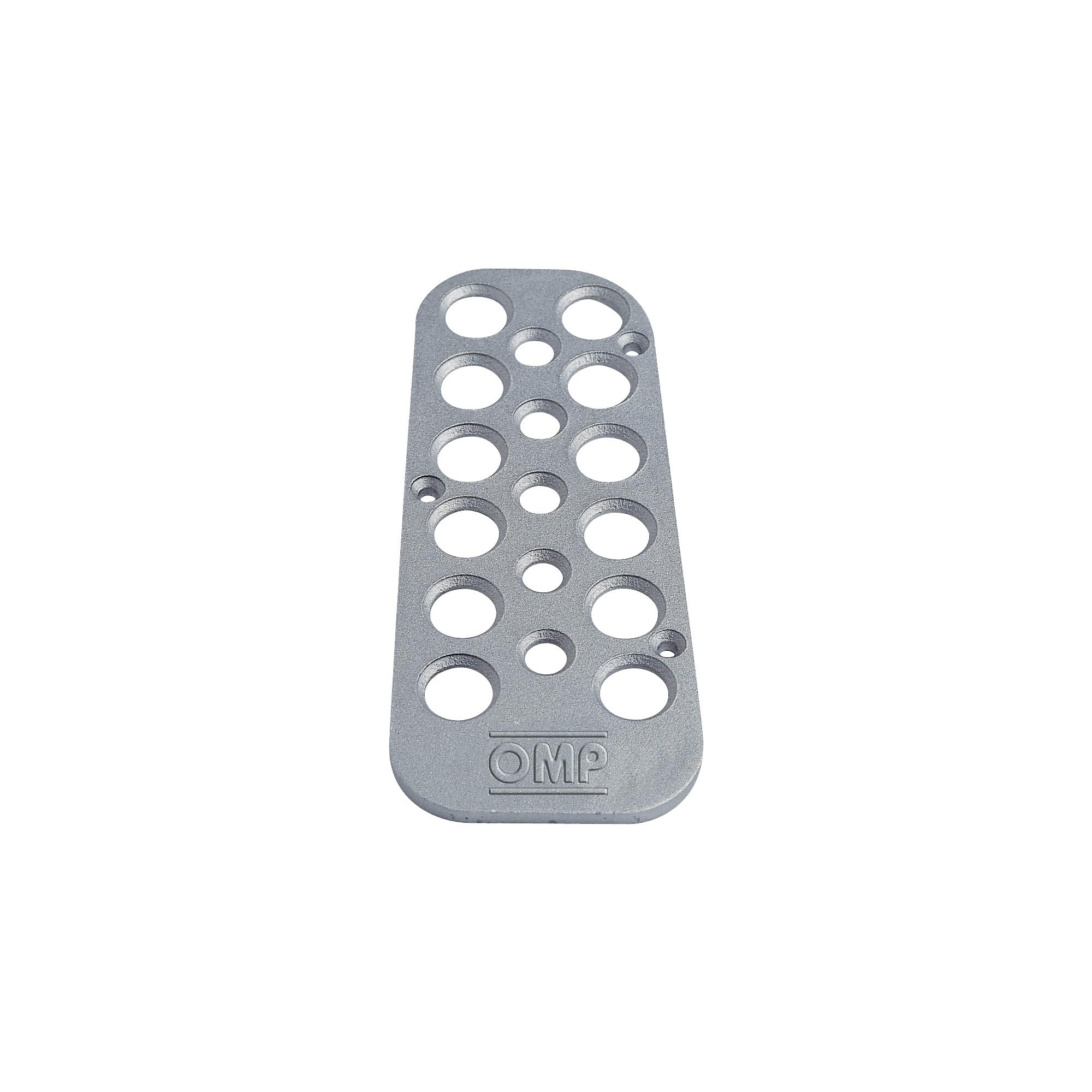 OMP Drivers Footrest - Silver, Silver