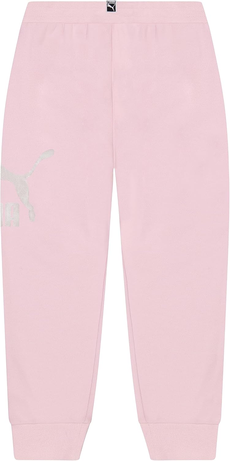 PUMA Kids Womens Classics Pack Cotton Fleece Joggers (Big Kids) Light Pastel Pink SM (8 Big Kid) One Size - Image 2