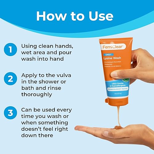 Miniatura 7 de FemiClear Restoratives - Lavado femenino ultra suave hecho con lisina y bálsamo de limón ingredientes naturales productos de higiene femenina