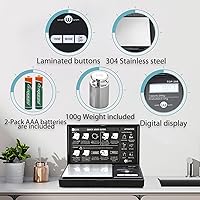 Vista 3 de Weigh Gram 200g Báscula Digital de Bolsillo de Gramos 0.01g de Precisión, Mini Báscula Digital de Gramos 200g x 0.01g, Pequeña Báscula de Alimentos