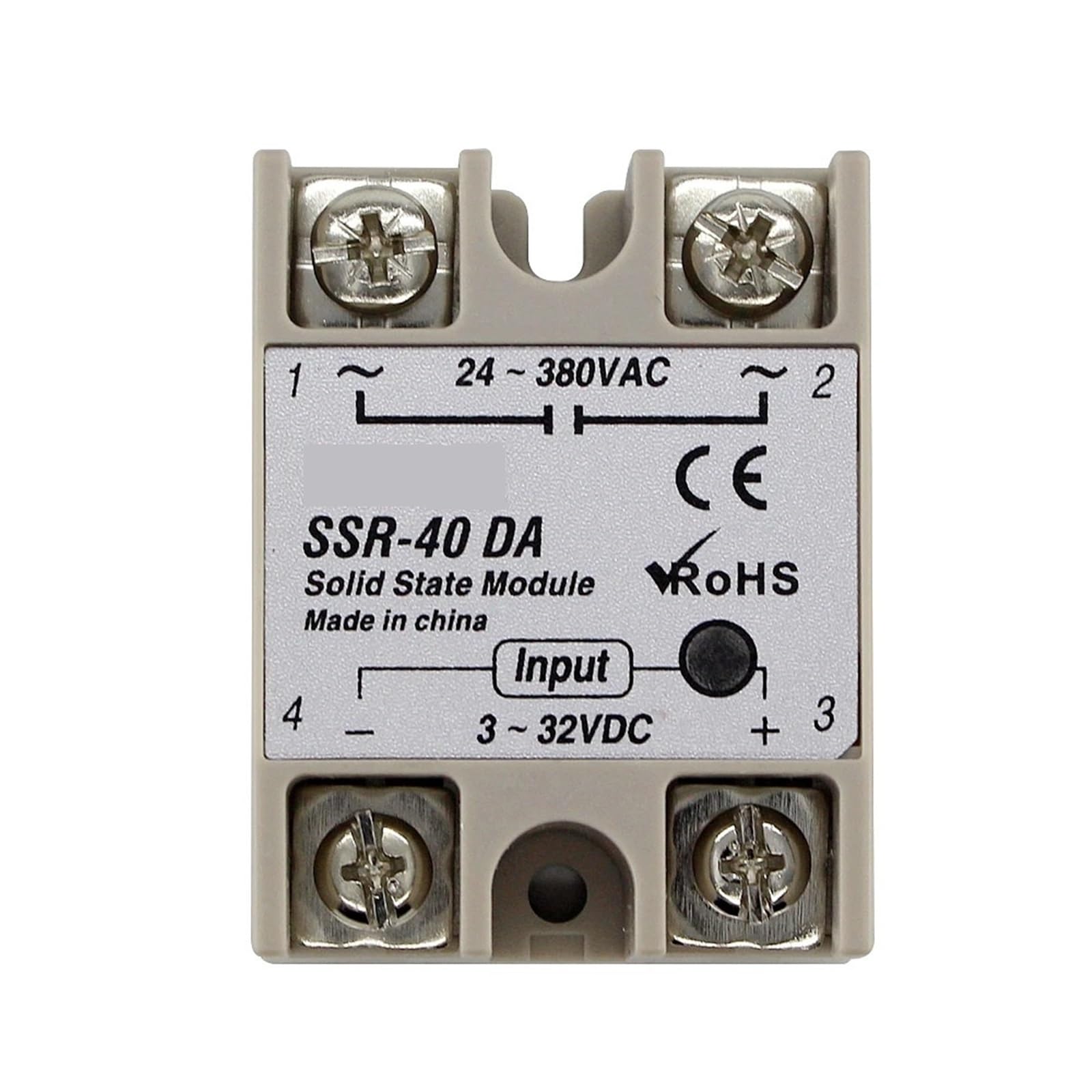 Relais statique SSR-40DA commutation silencieuse et sans usure 40A