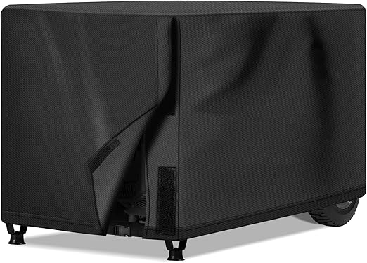 NEXCOVER Waterproof Universal Generator Cover - Weather/UV Resistant Cover 38 x 28 x 30 inch, for Most Portable Generators 5500-15,000 Watt, Black
