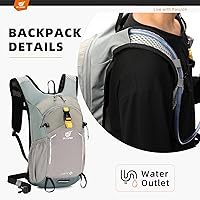 Vista 5 de SKYSPER Small Hiking Backpack - 15L Travel Daypack Lightweight Bag Water Resistant Hiking Backpacks for Women Men