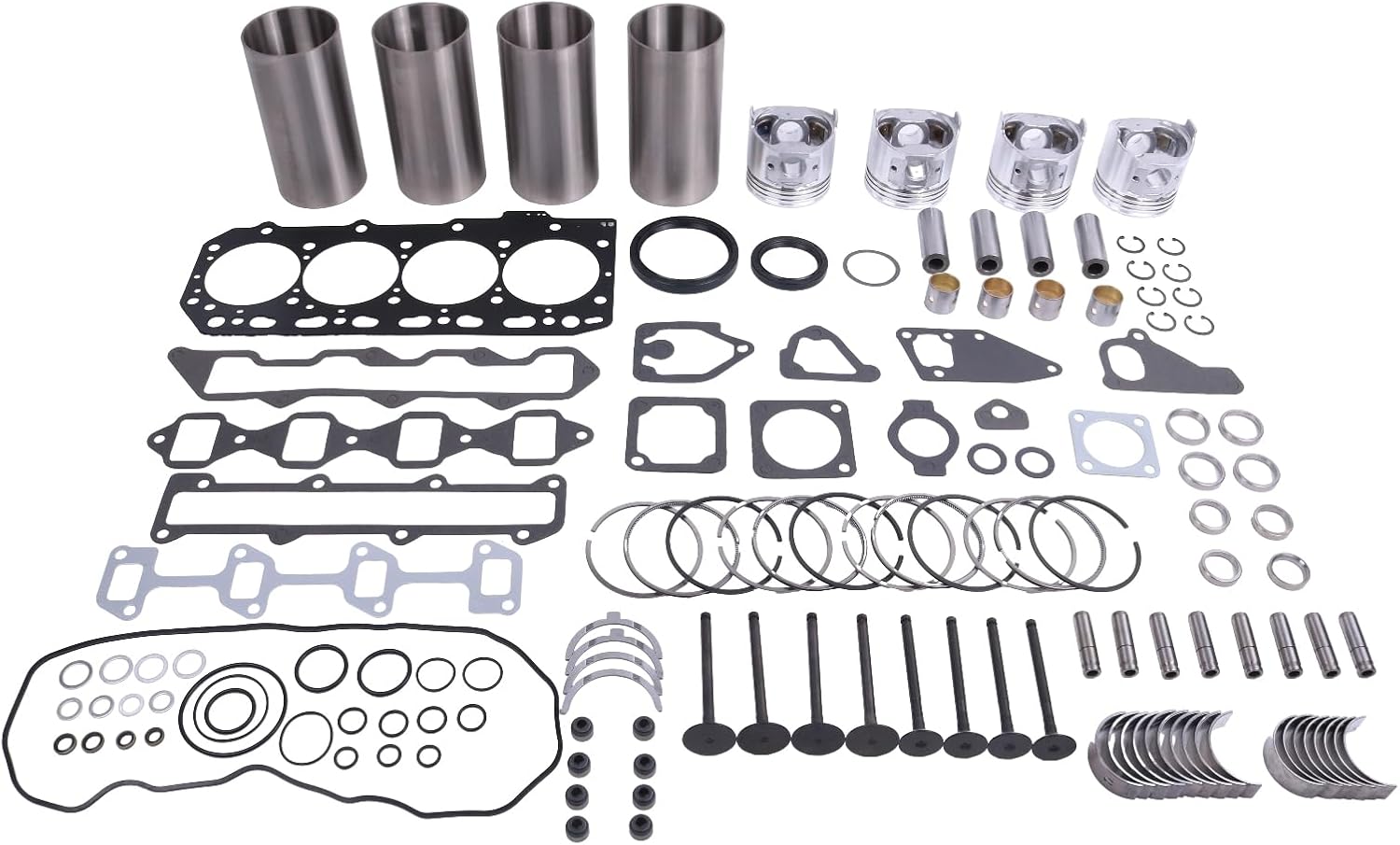 Overhaul Rebuild Kit Compatible with Yanmar 4TNV86 TK486V TK 4.86V Engine for Thermo King SB-130 SB-200TG SB-230 SB-330 SB-400