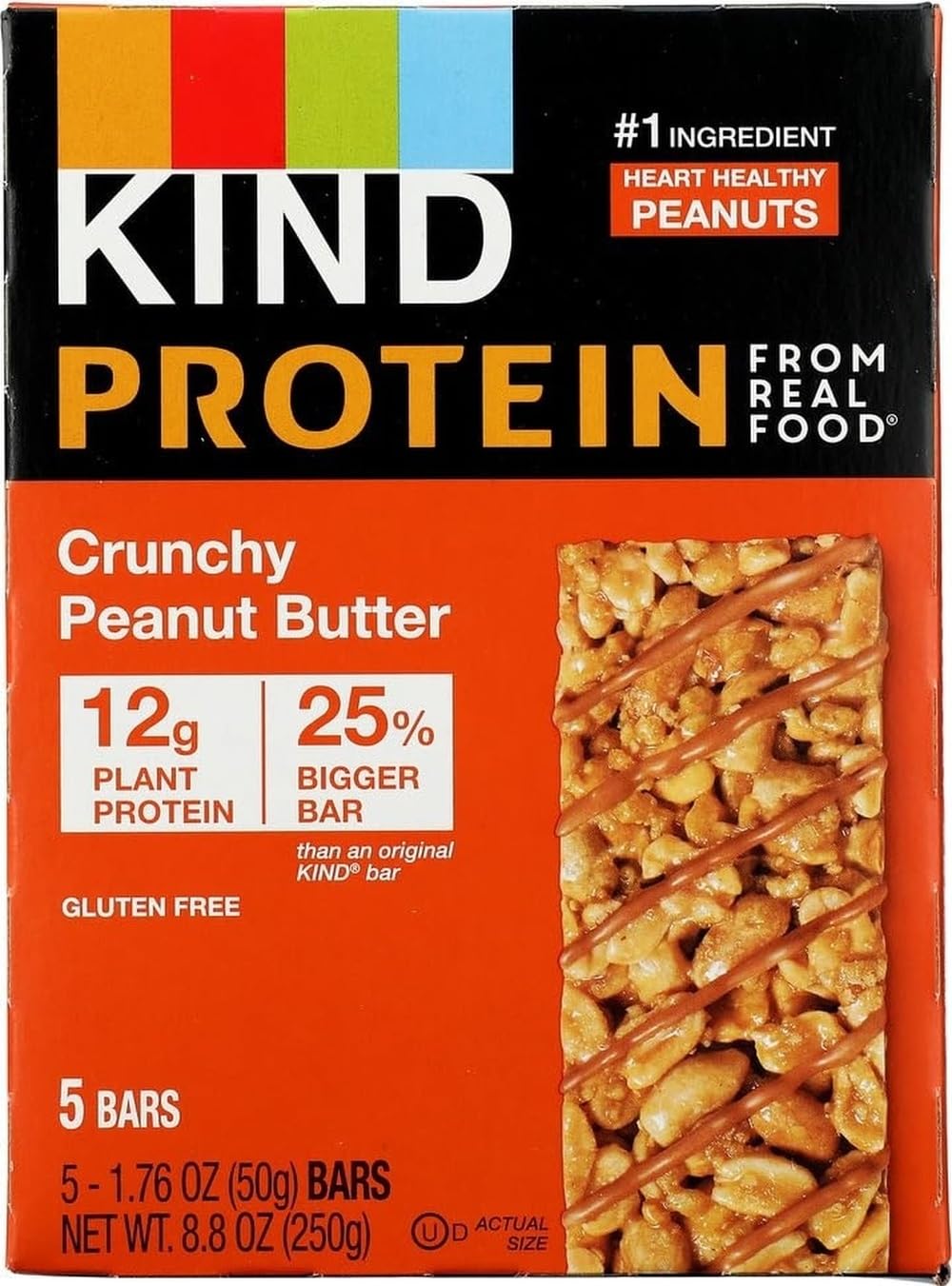 KIND Protein, Crunchy Peanut Butter, 8oz (Pack Of 5)
