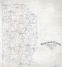 1867 Map of Brunswick County Virginia (Size: 22" x 24")