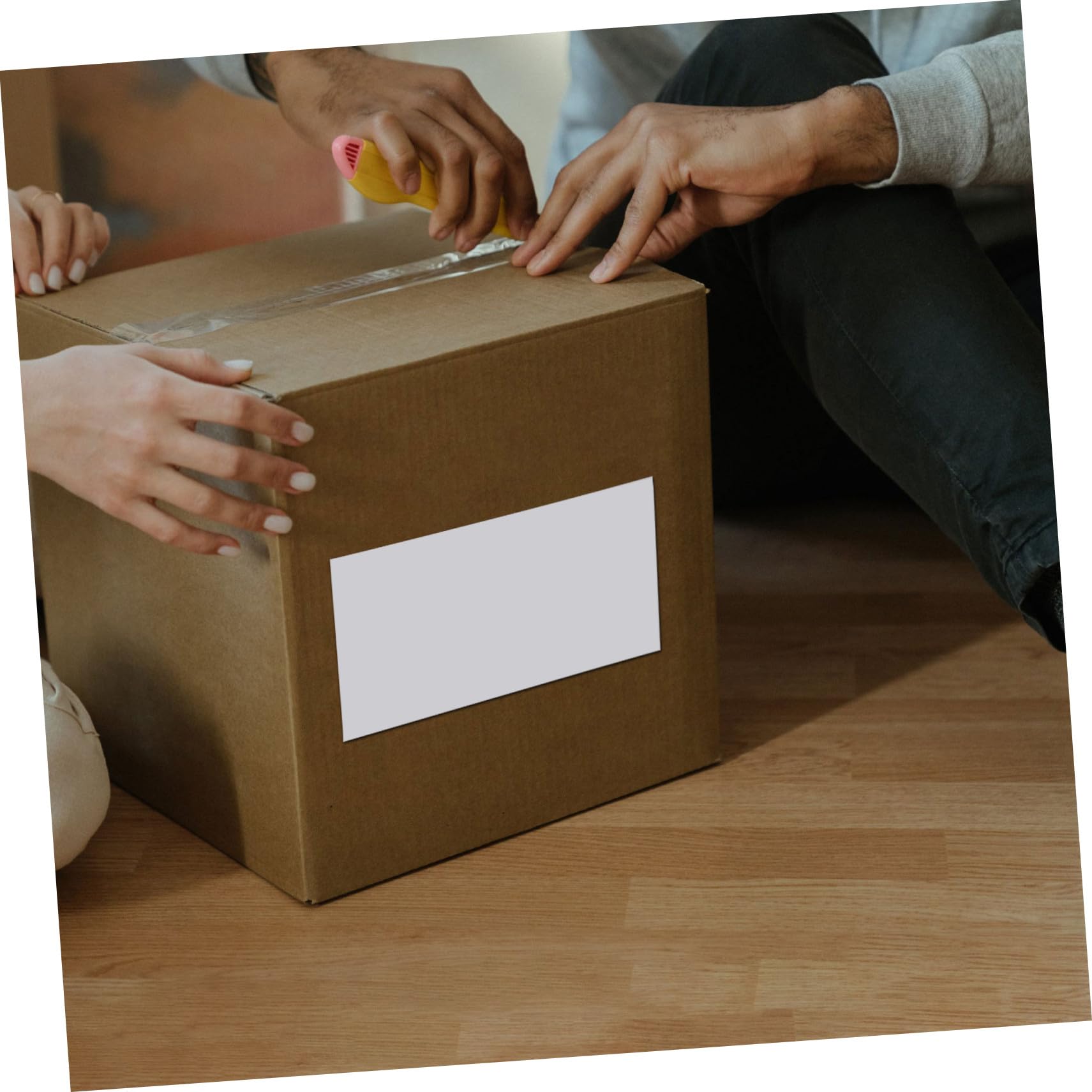 DOITOOL Buste Sacchetti per Lista Imballaggio in PE Autoadesive Bianche per Pacchi e Documenti