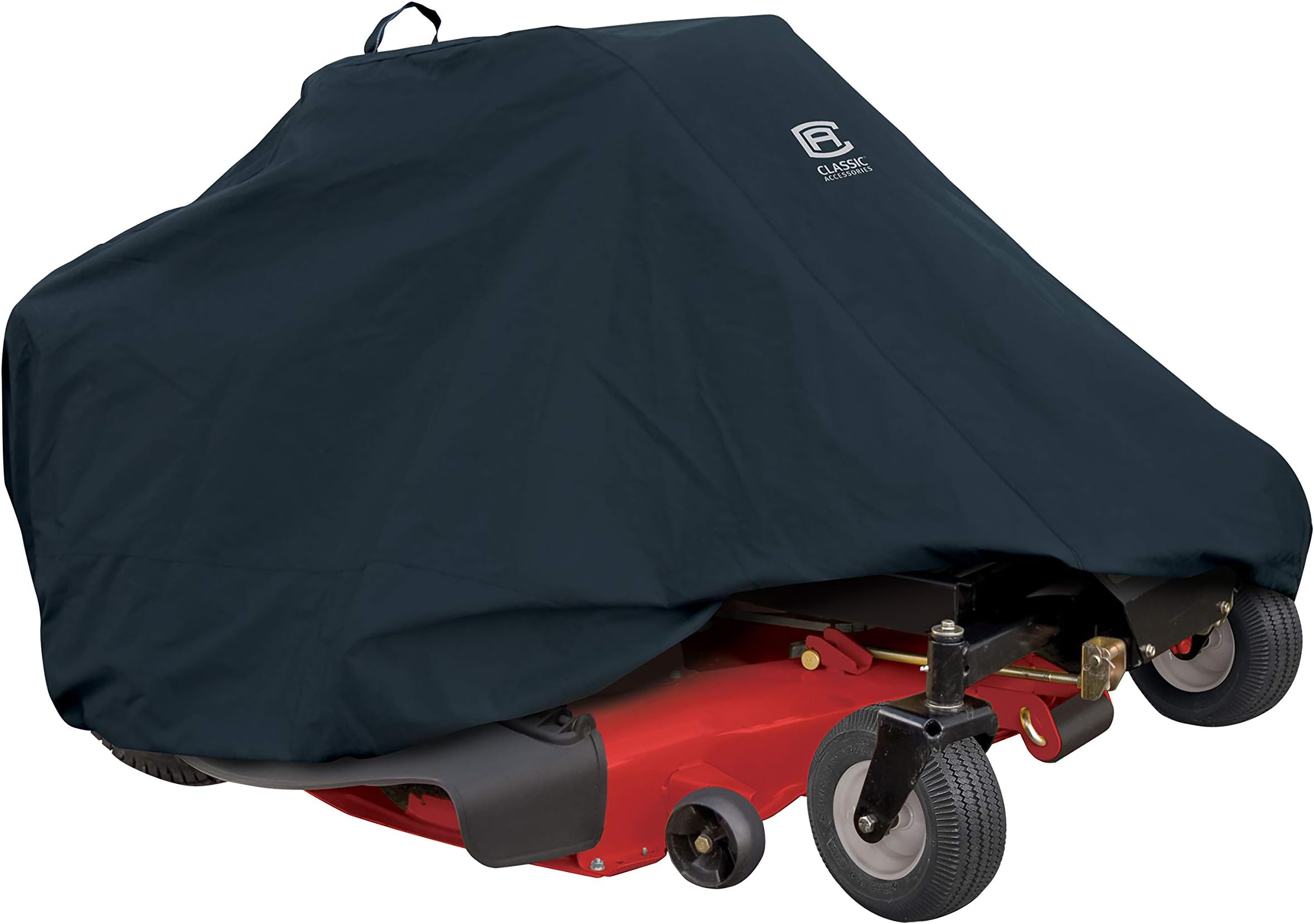 Classic Accessories 52-150-040401-00 Zero Turn Riding Mower Cover, Black, 60-Inch