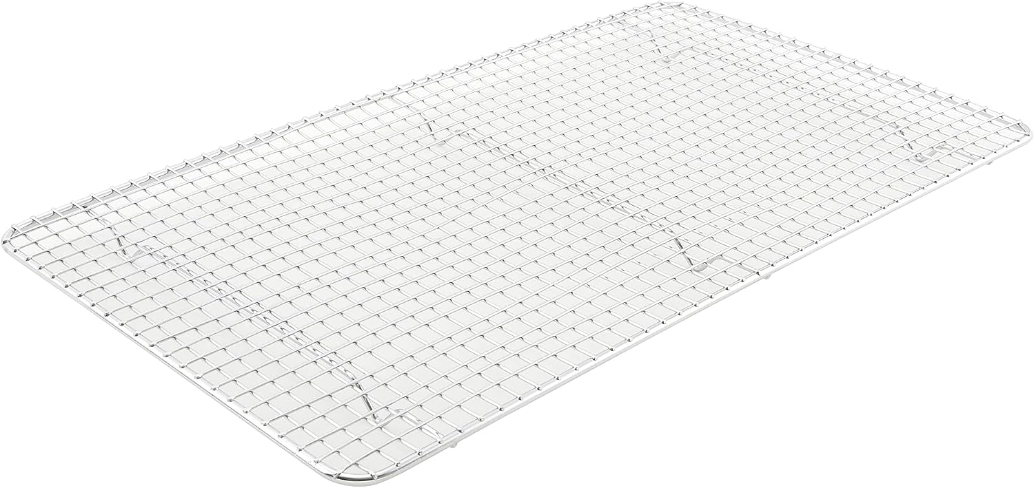 Winco Full Size Steel Pan Grate for Full-size Steam Pan, 10" by 18" | Foodservice, Great for Steam Tables, Buffets and Food Preparation