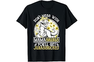 Funny Mama Saurus Jurasskicked Sunflower T Shirt